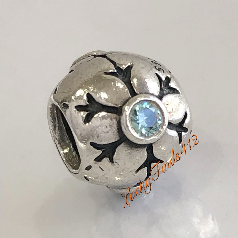 Authentic Pandora Snowflake Charm retired Pandora Christmas Charm